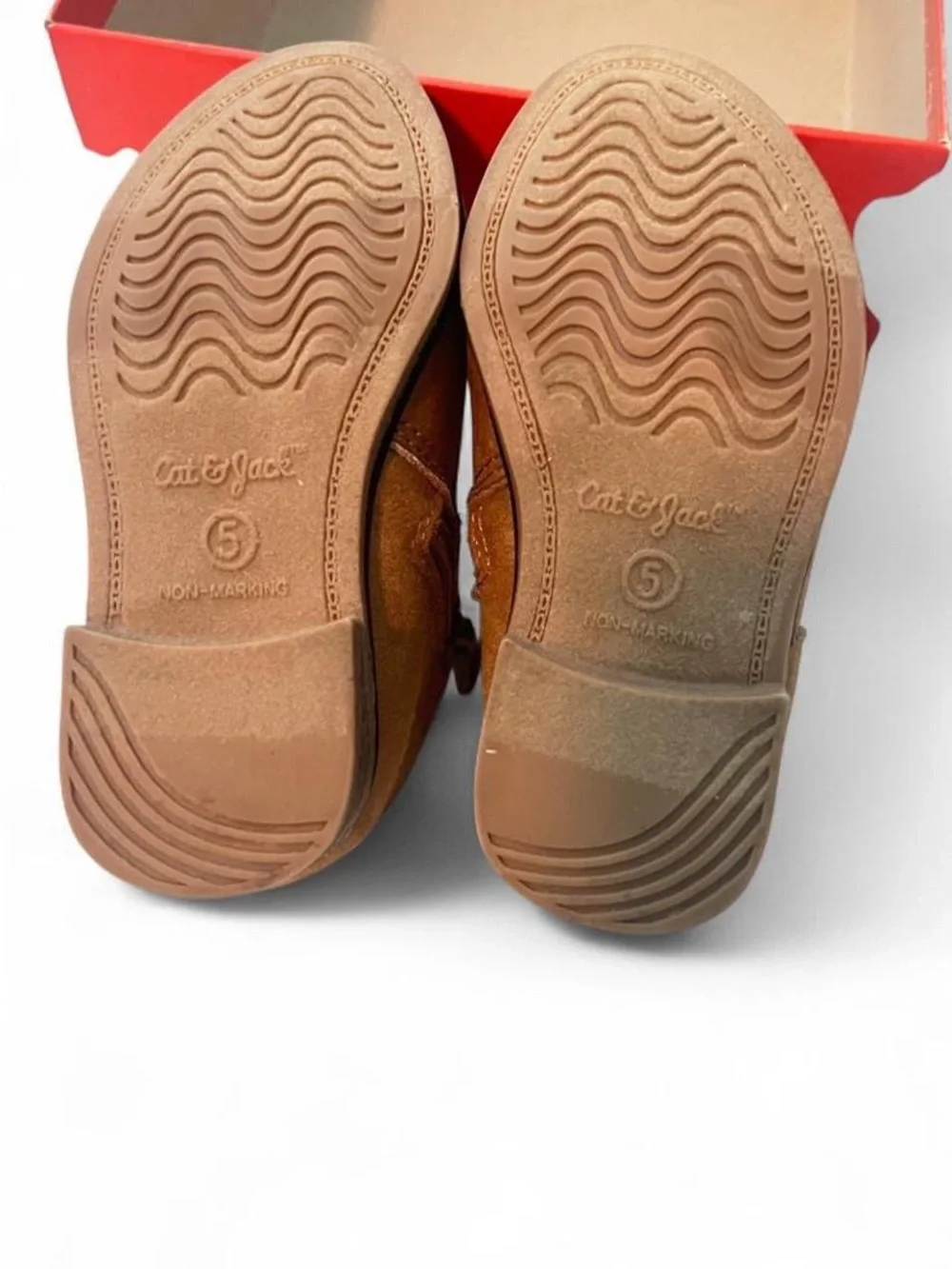 Cat & Jack Kids' Chestnut Brown Suede Ankle Boots